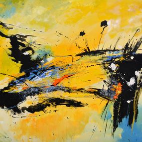 Painting, Yellow move, Pol Ledent