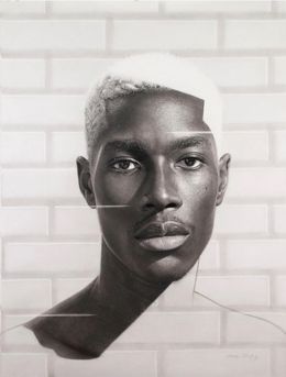 Fine Art Drawings, Portrait of Resilience #1, Arinze Stanley