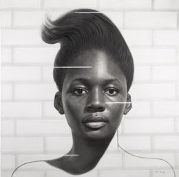 Fine Art Drawings, Portrait of Resilience #3, Arinze Stanley