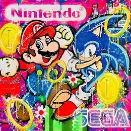 Peinture, Sonic & Mario Best Friends, Hok