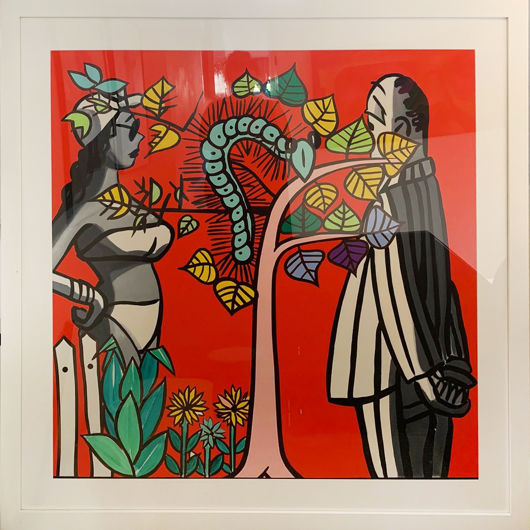 David Salle, OverUnder (Red) David Salle, OverUnder (Red)