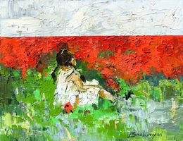 Painting, Whispers of Poppies, Vahe Bagumyan