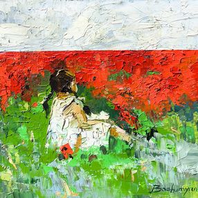 Painting, Whispers of Poppies, Vahe Bagumyan