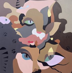 Painting, Animal Series - Cat, Liana Ohanyan