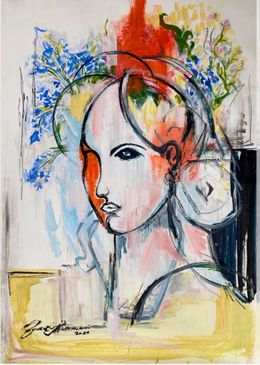 Peinture, Flower girl, Igor Volkov-Tkachinskiy