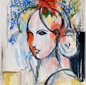 Painting, Flower girl, Igor Volkov-Tkachinskiy