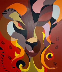 Painting, Animal Series - Capricorn, Liana Ohanyan