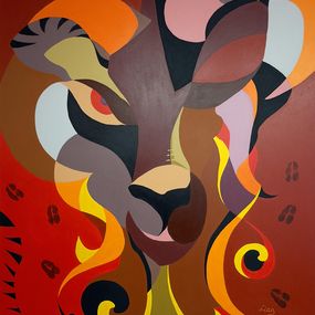 Painting, Animal Series - Capricorn, Liana Ohanyan