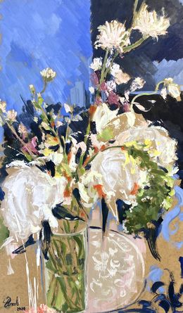 Peinture, Dripping flowers, Igor Volkov-Tkachinskiy