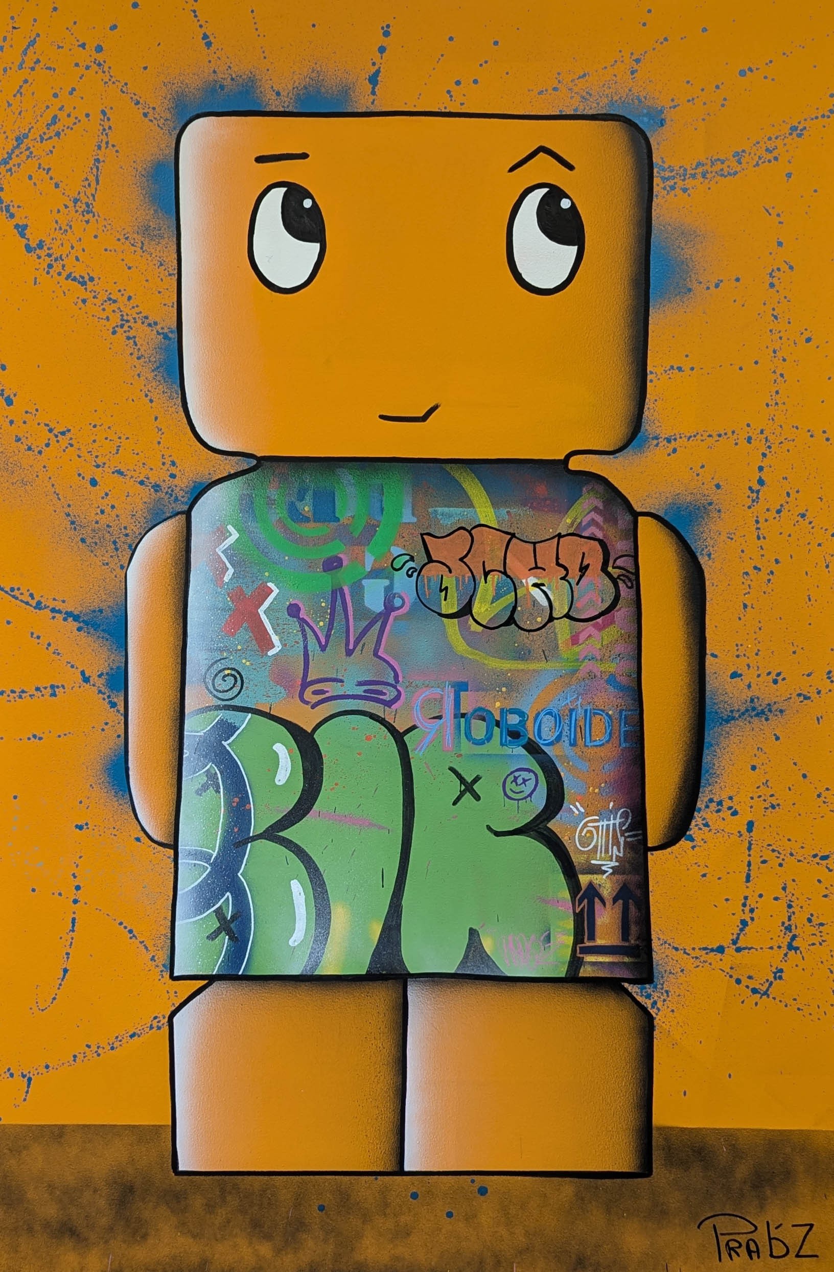 PRAB'Z, Roboïde orange L PRAB'Z, Roboïde orange L