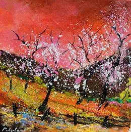 Pintura, Blooming cherrytrees 44, Pol Ledent