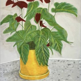 Painting, The Flowerpot, Mika Jacob