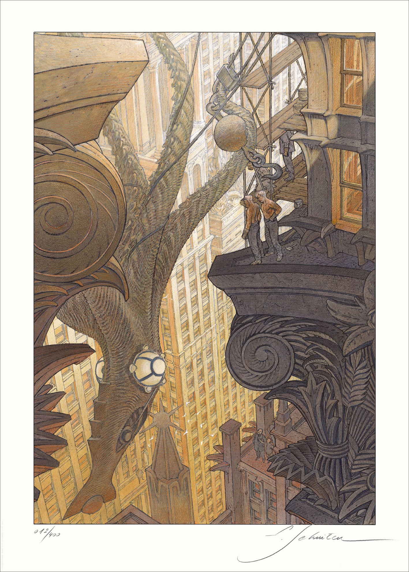 François Schuiten, Le retour du Capitaine Nemo - Entre les tours François Schuiten, Le retour du Capitaine Nemo - Entre les tours