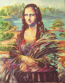 Painting, Mona Lisa abstract, Ana Maria Kis