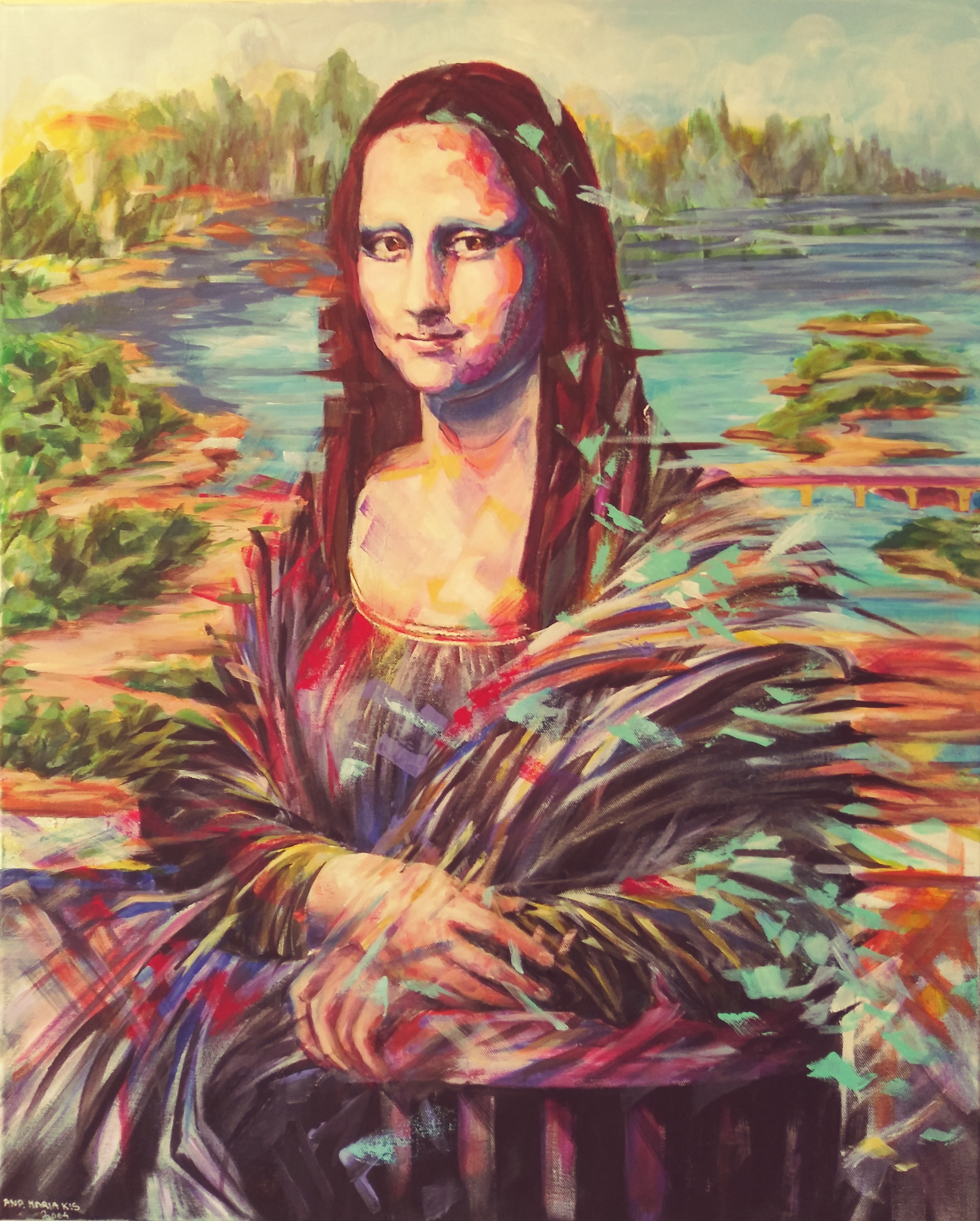 Ana Maria Kis, Mona Lisa abstract Ana Maria Kis, Mona Lisa abstract