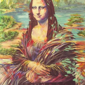 Painting, Mona Lisa abstract, Ana Maria Kis