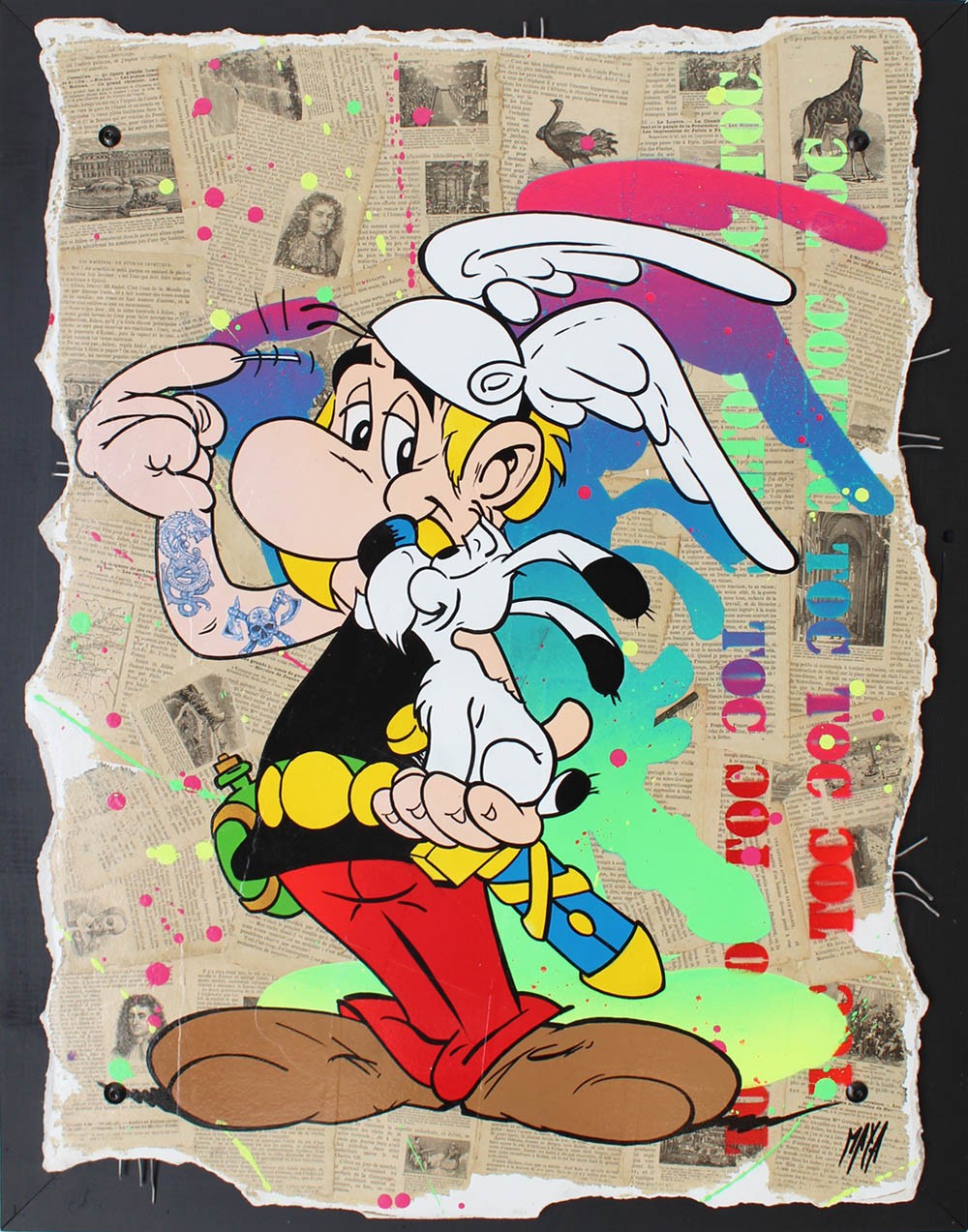 Maxime Andriot, Astérix on wall Maxime Andriot, Astérix on wall