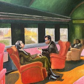 Peinture, Hiawatha Parlor Car, Lisbeth Buonanno