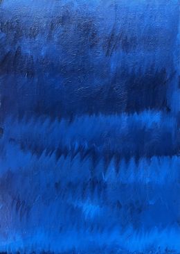 Painting, Deep blue, Benjamin Deloffre