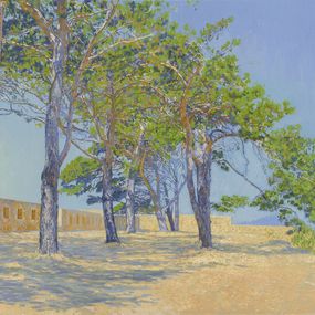 Painting, Pine trees in Fortezza. Crete, Simon Kozhin