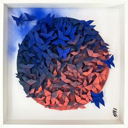 Painting, Coucher de soleil... (Origami 2024), Olivier Messas