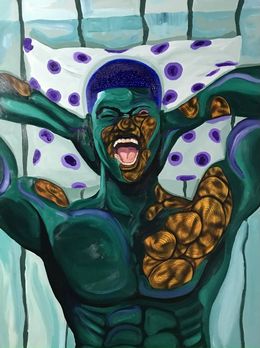 Peinture, The dreamer screamer II, Éric Odartey