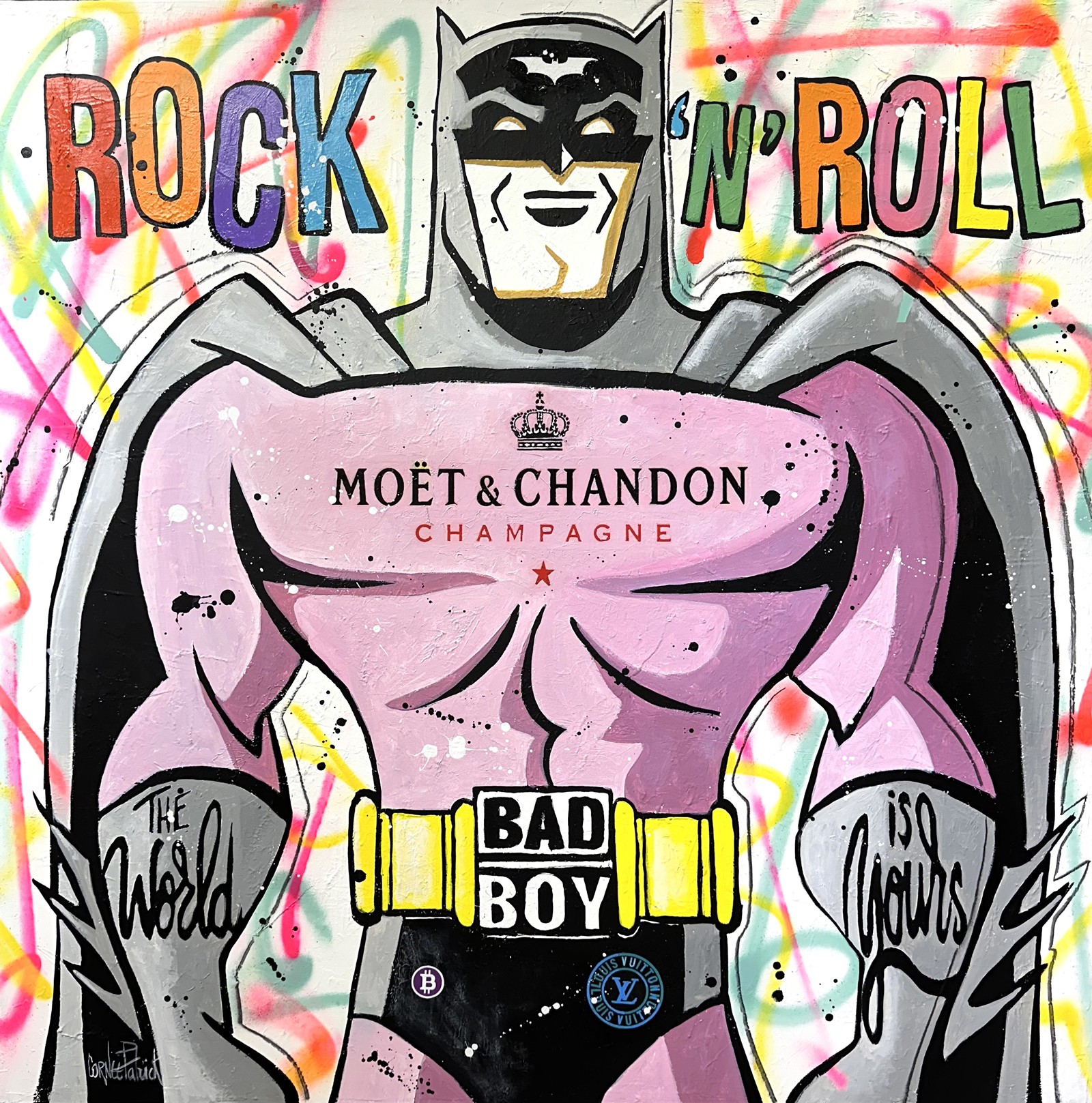 Patrick Cornée, Batman aime le champagne Moët et Chandon Patrick Cornée, Batman aime le champagne Moët et Chandon