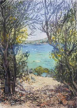 Fine Art Drawings, Sardinia. Porto Pollo_8, Galya Popova