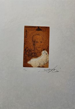 Print, Hommage à Konrad Adenauer, Salvador Dali