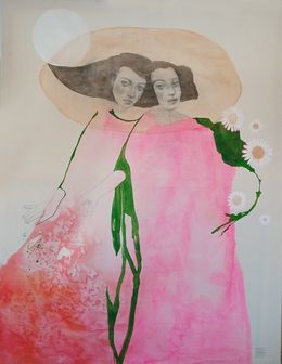 Peinture, Enchantement n°7 (pleine lune), Marta Grassi