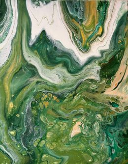 Painting, Green Granite, Monica Tangen