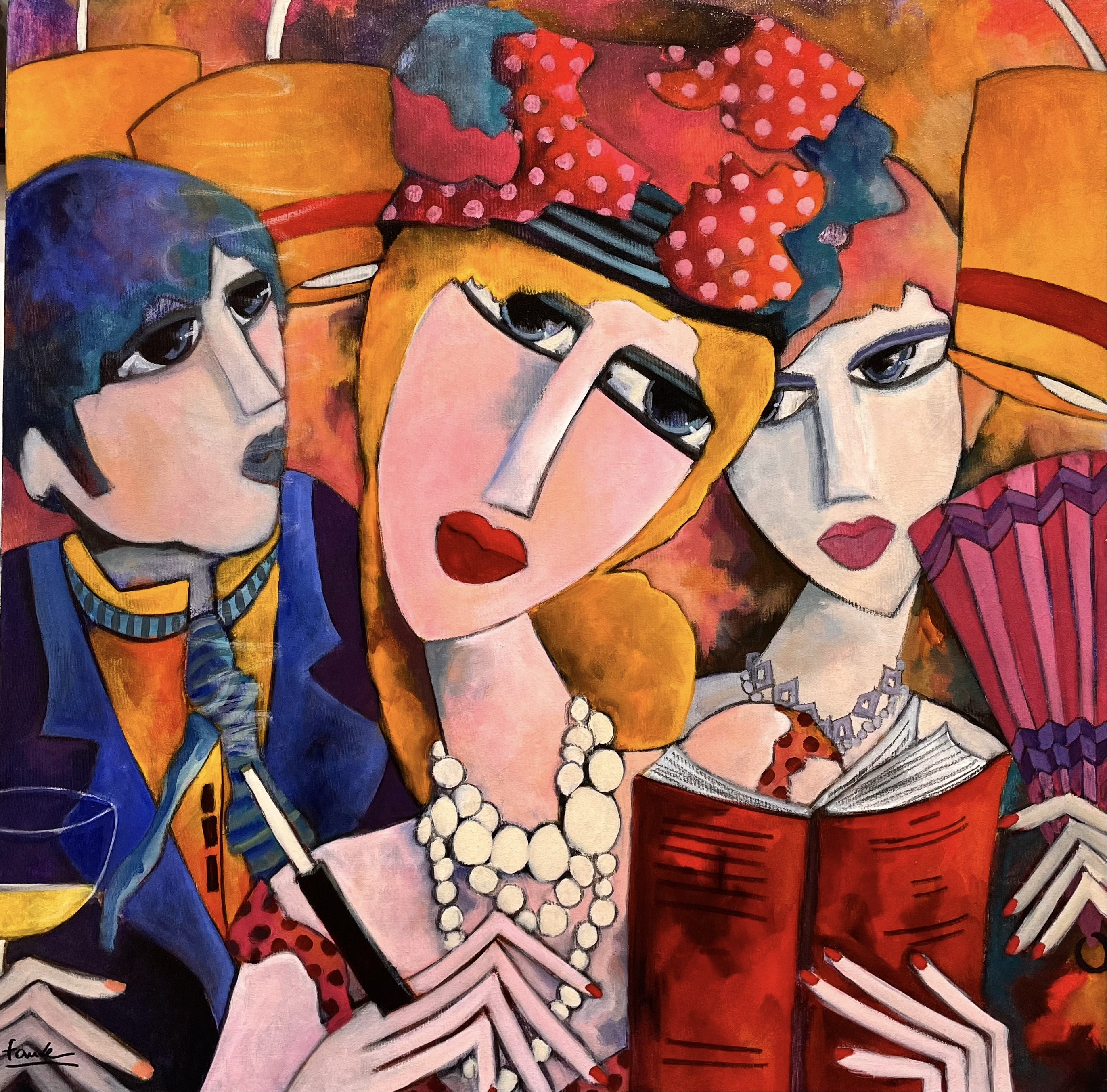 Martine Fauve Dechavanne, Chapeau à pois Martine Fauve Dechavanne, Chapeau à pois