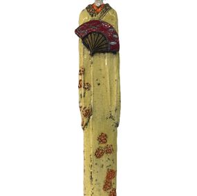 Skulpturen, Sculpture Ethnie - Geisha jaune, Atelier Piquifou