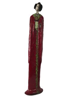 Escultura, Sculpture Ethnie - Geisha rouge, Atelier Piquifou