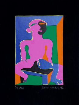 Drucke, Man in Pink, Fritz Baumgartner