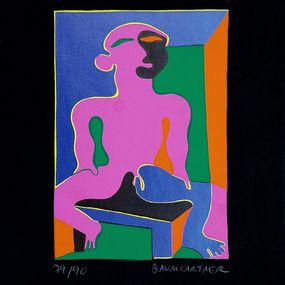 Drucke, Man in Pink, Fritz Baumgartner