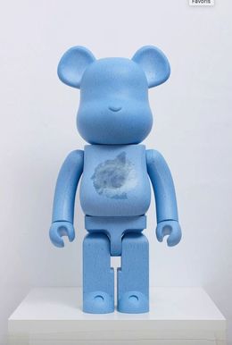 Skulpturen, Bearbrick X Snarkitecture X Blackraimbow 1000% Blue, Daniel Arsham