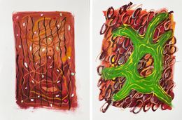 Pintura, Lab #4 and #3 Diptych. From the Lab series, Alec Franco