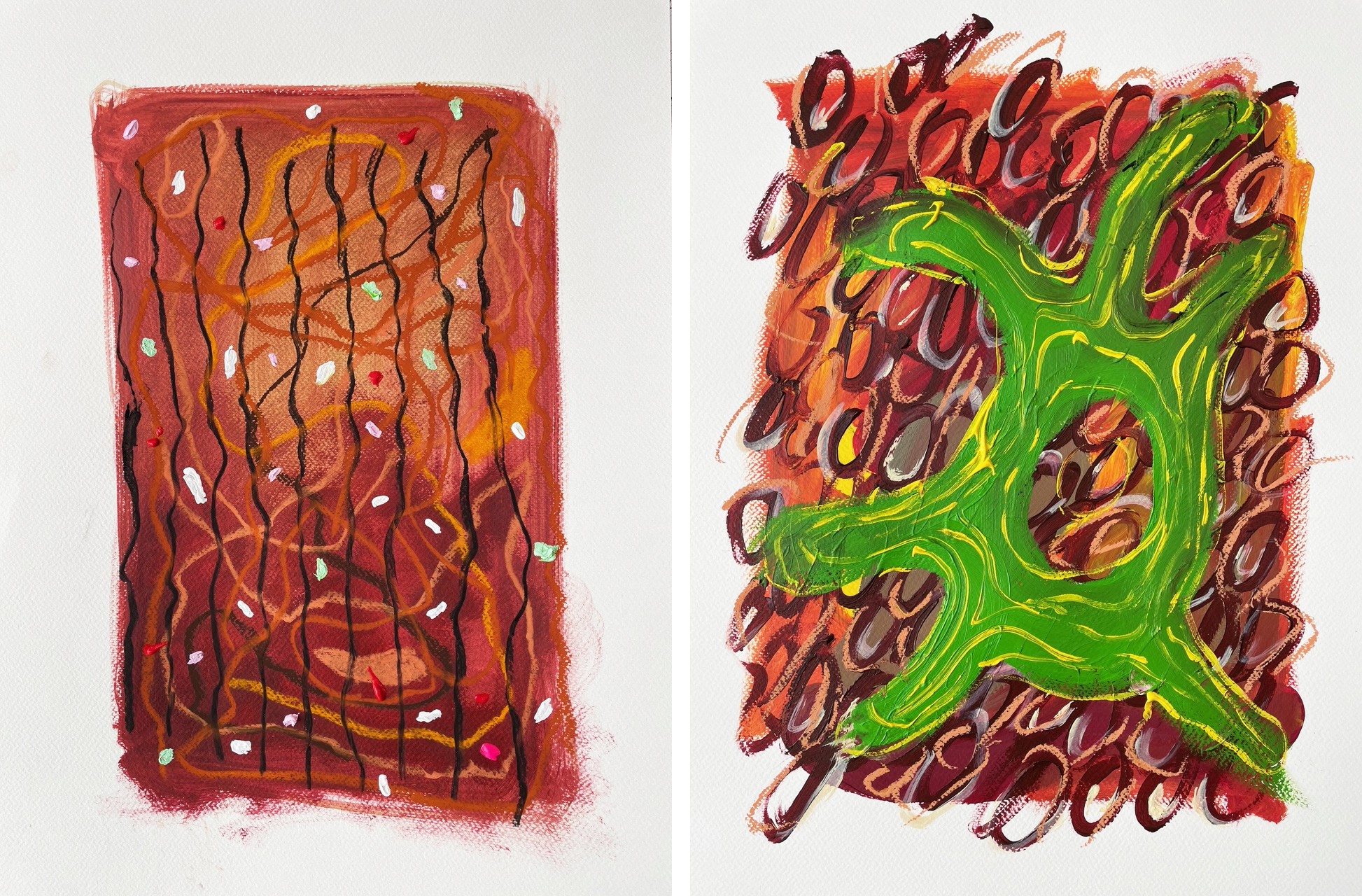 Alec Franco, Lab #4 and #3 Diptych. From the Lab series Alec Franco, Lab #4 and #3 Diptych. From the Lab series