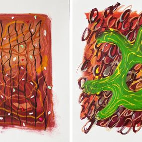 Peinture, Lab #4 and #3 Diptych. From the Lab series, Alec Franco