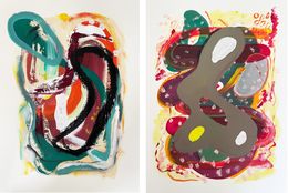 Peinture, Lab #10 and #5 Diptych. From the Lab series, Alec Franco