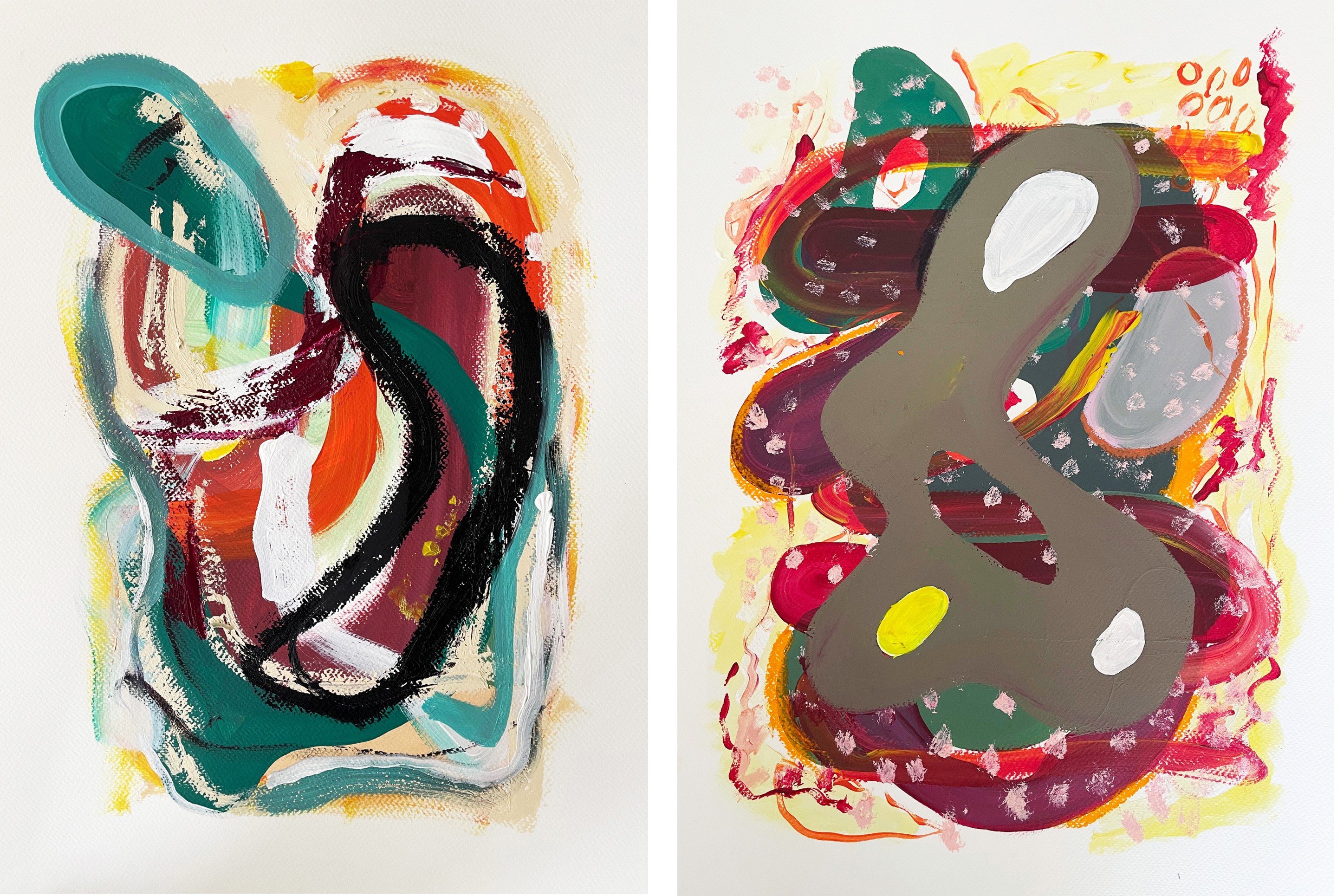 Alec Franco, Lab #10 and #5 Diptych. From the Lab series Alec Franco, Lab #10 and #5 Diptych. From the Lab series