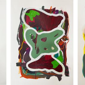 Peinture, Lab #7, #6 and #11 Triptych. From the Lab series, Alec Franco