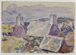 Zeichnungen, Landscape, Juan Andre Perroud