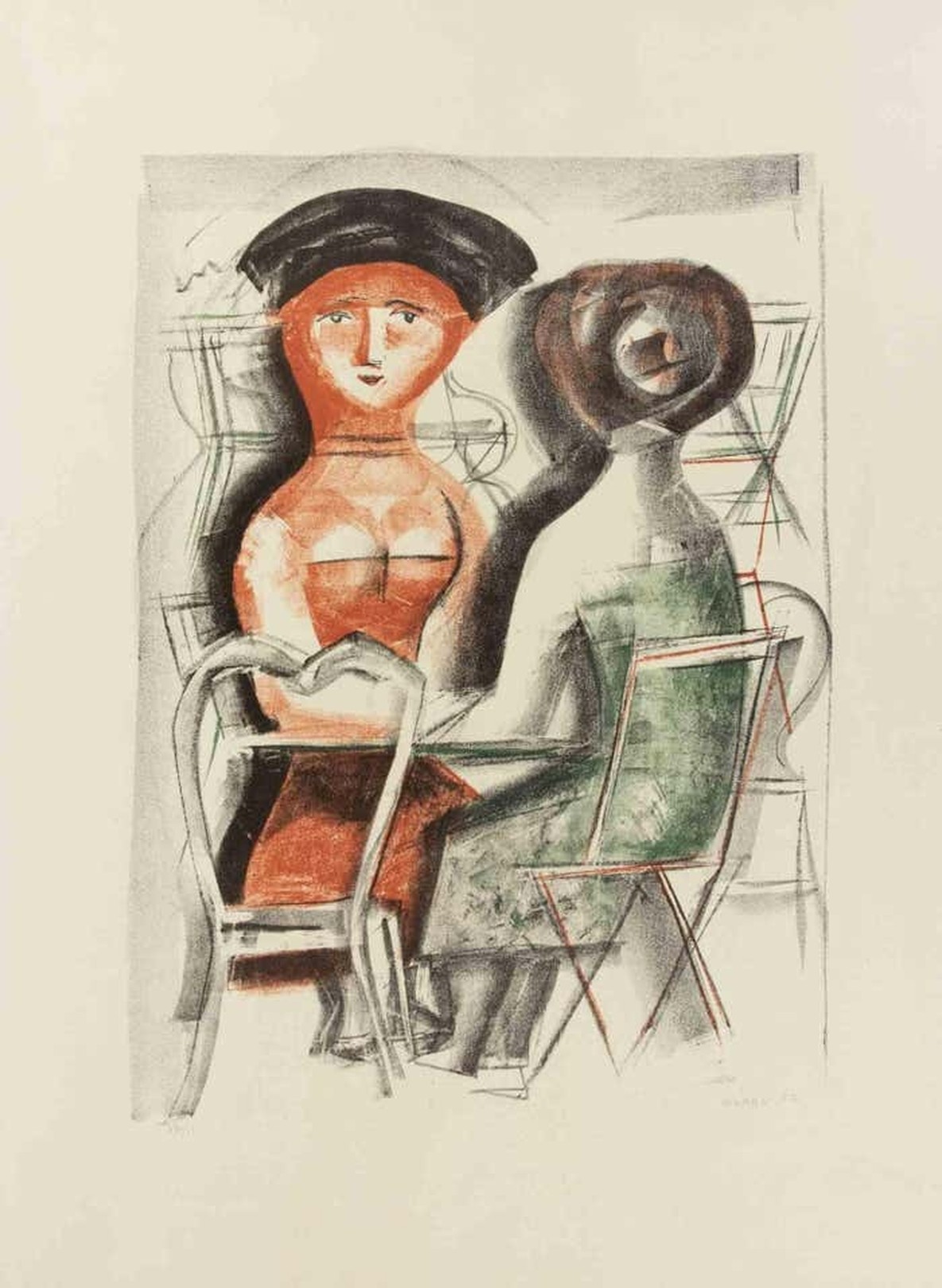 Massimo Campigli, Female Conversation Massimo Campigli, Female Conversation
