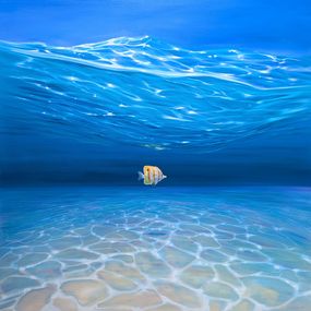 Painting, A Courageous Soul Under the Sea, Gill Bustamante