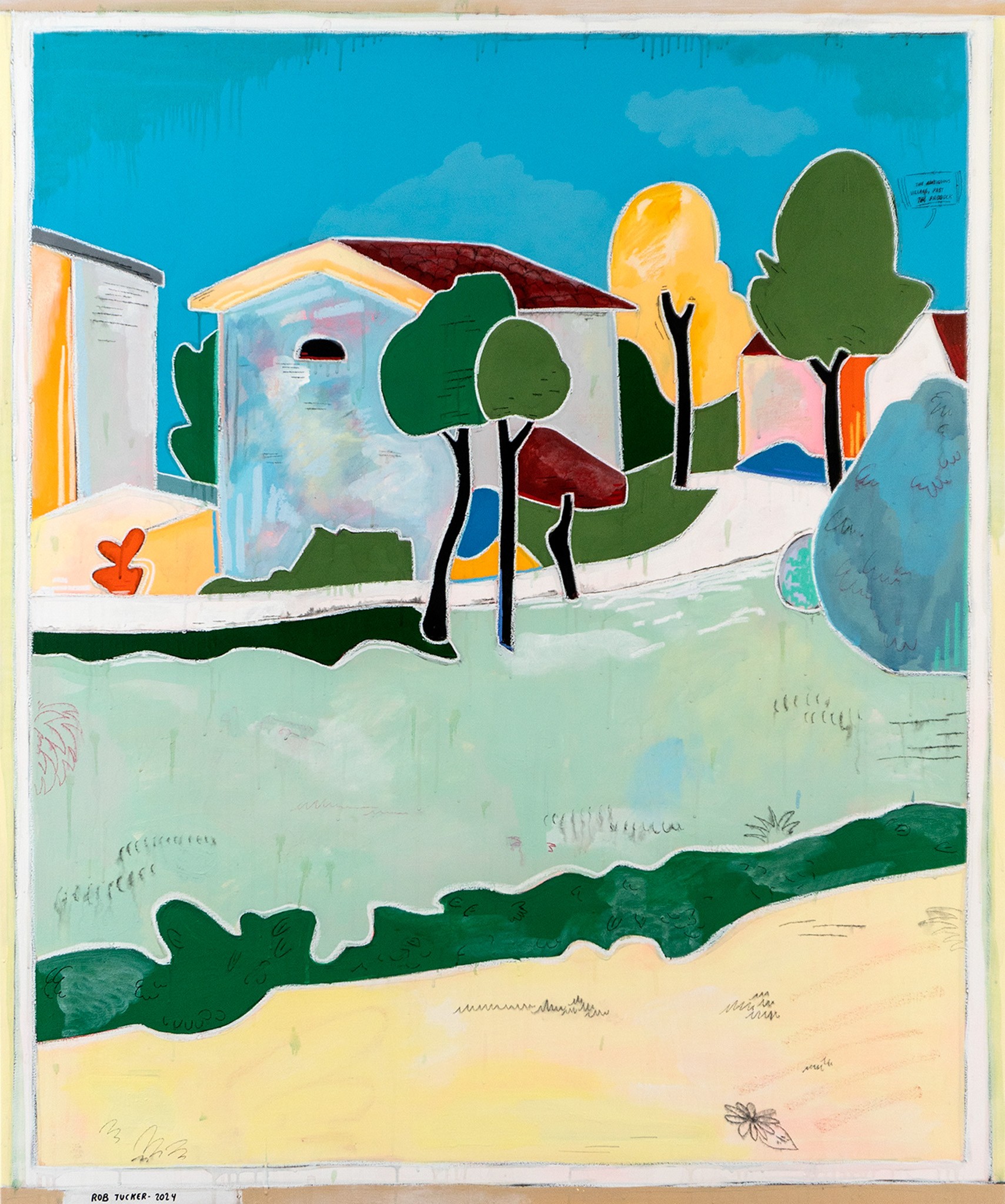 Rob Tucker, The ambiguous village, past the paddock Rob Tucker, The ambiguous village, past the paddock