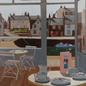 Painting, View of Portsoy, Mike Hall