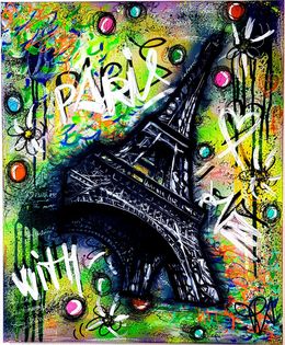 Painting, Urban Eiffel Tower, Priscilla Vettese