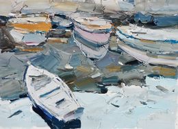 Painting, Boats, Yehor Dulin